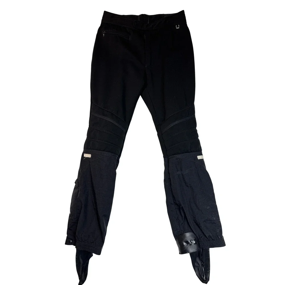 Vintage Roffe Schoeller Black Ski Pants Wool Blend Mens 34 X-Long Style 4147 USA
